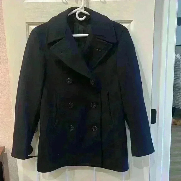 US Navy VINTAGE Peacoat 8 Button Circa 1960, size 36. See measurements - Picture 1 of 16